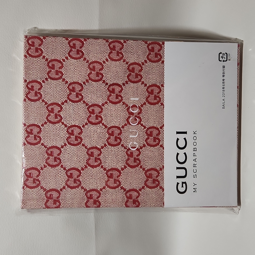 Authentic Gucci Monogram Embossed  My Scrapbook Limited Edition Notebook…